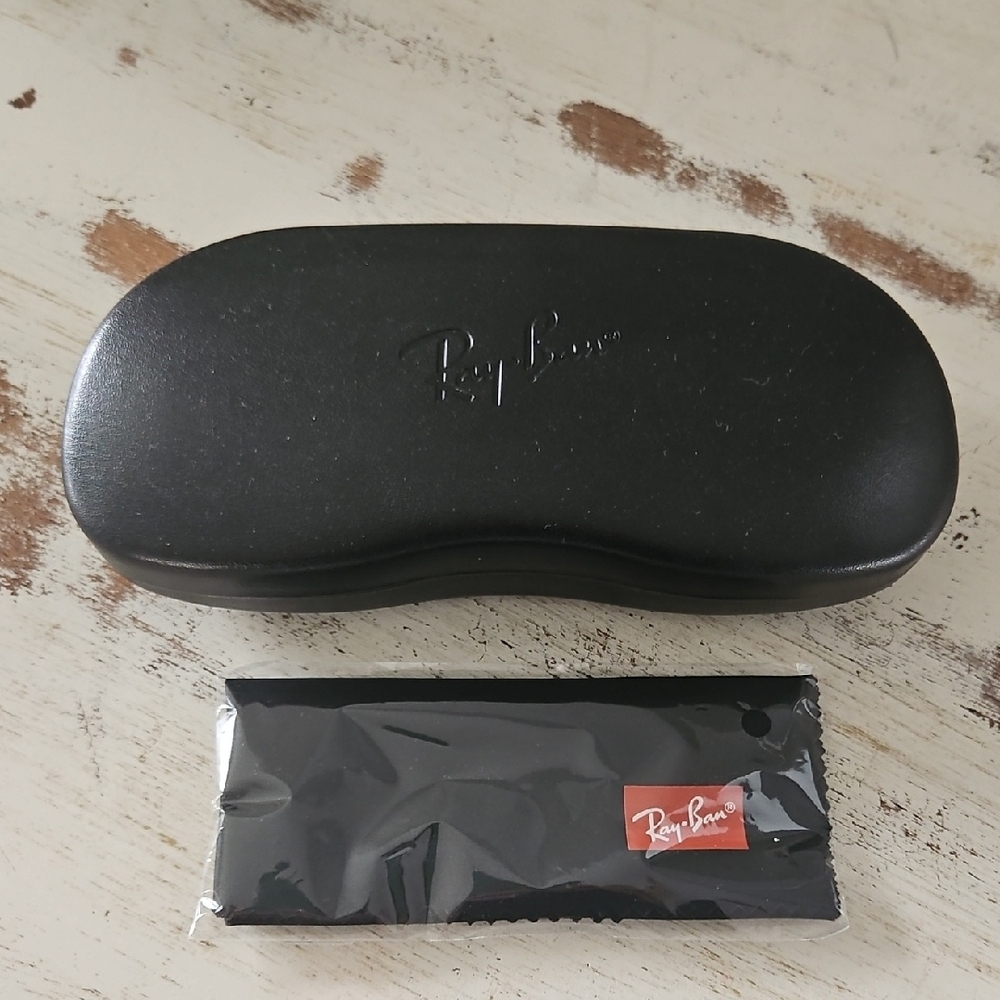 Ray-Ban Black Eyewear Case with Cloth